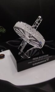 Crystal Trophy with Sandblasting