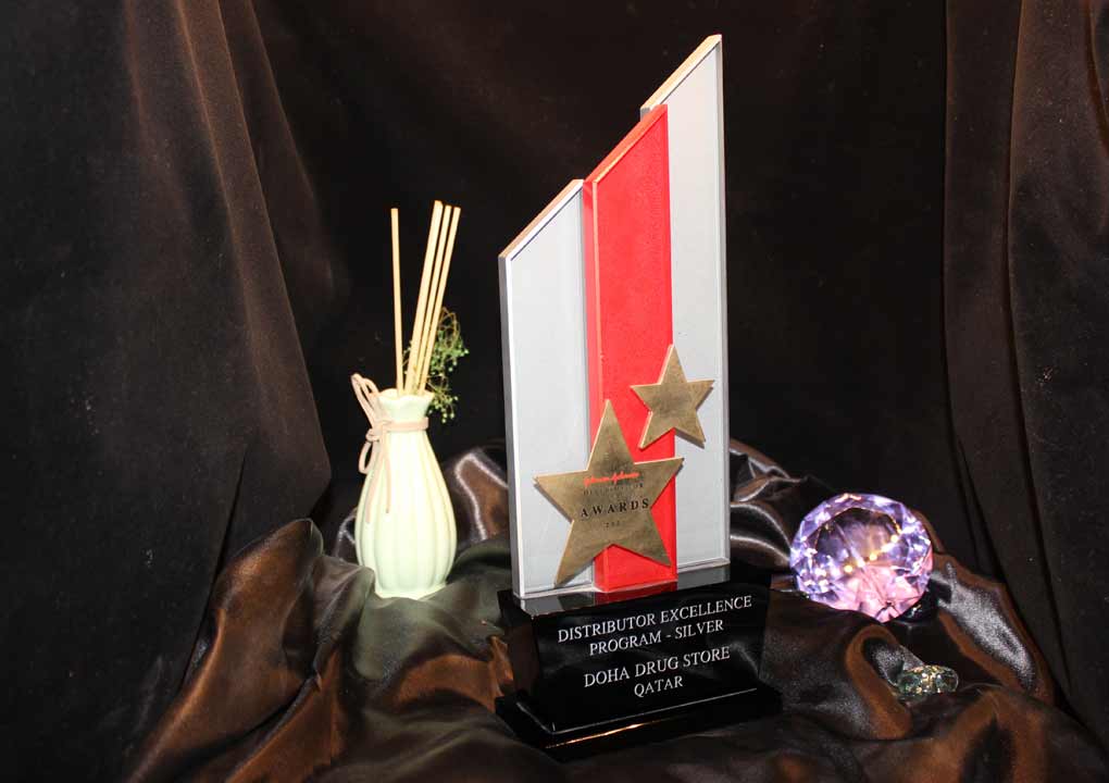 Crystal Trophy with UV printing