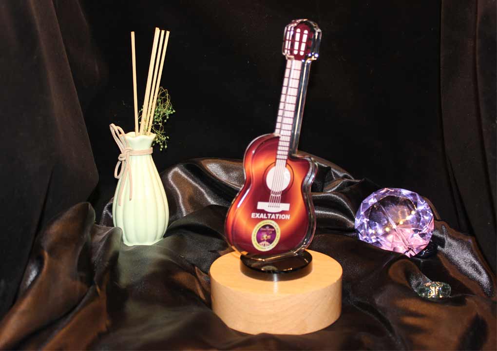 Crystal Trophy with UV printing