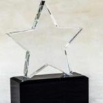 Crystal Trophy with UV printing