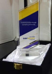 Crystal Trophy with UV printing