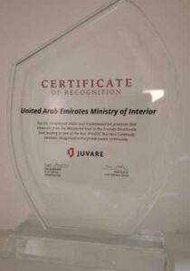 Crystal Trophy with UV printing