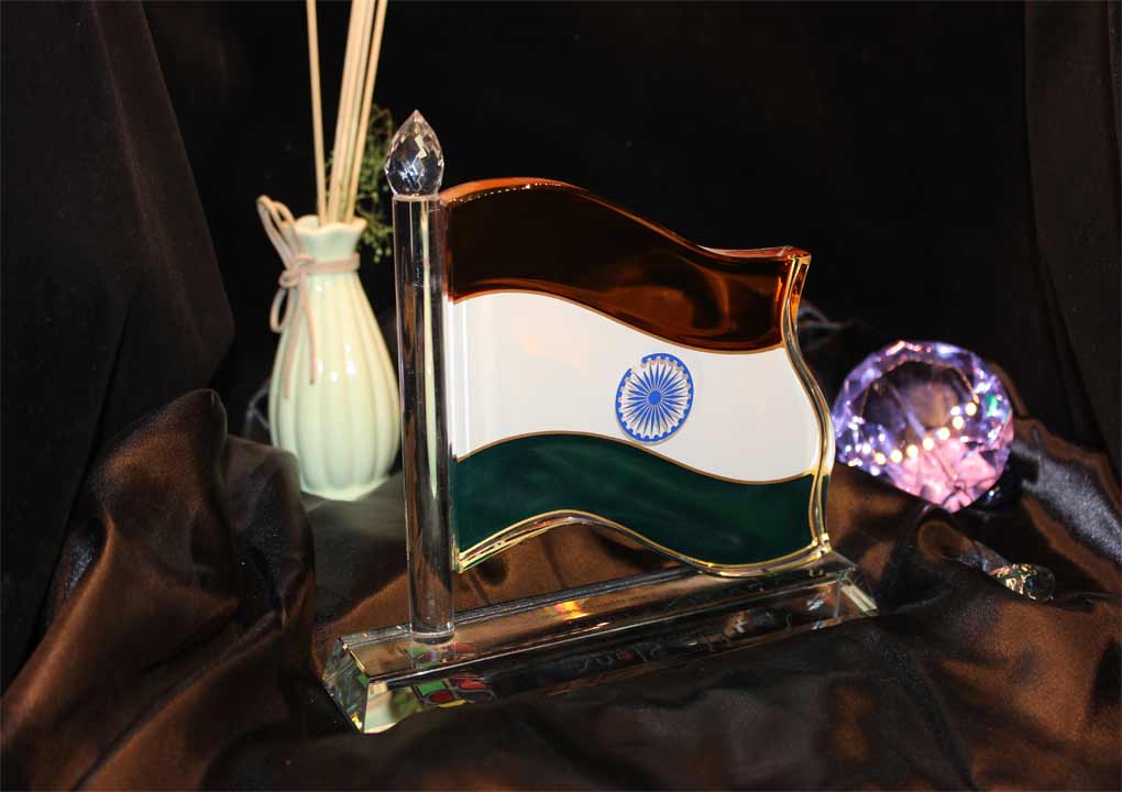 Crystal Trophy with UV printing