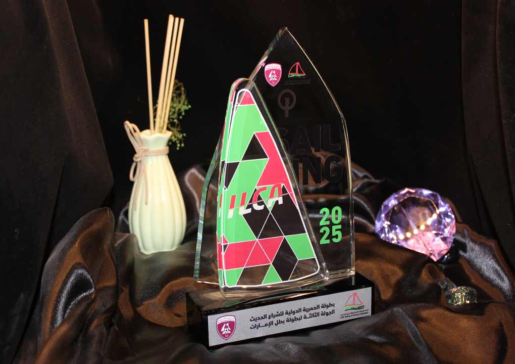 Crystal Trophy with UV printing
