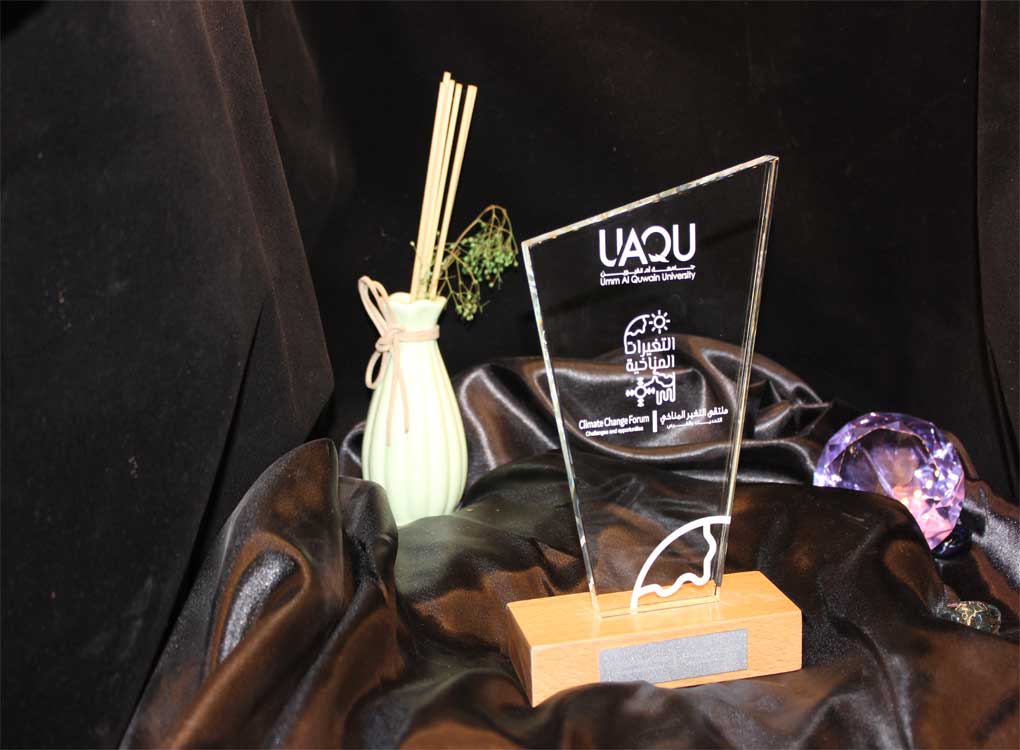 Crystal Trophy with Wooden base