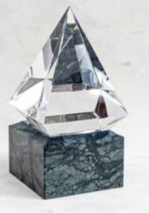 Crystal Trophy with marble base