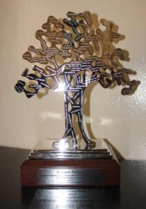 Metal Trophy with chemical etching