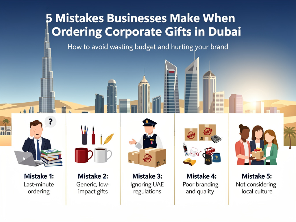 5 Mistakes Businesses Make When Ordering Corporate Gifts in Dubai