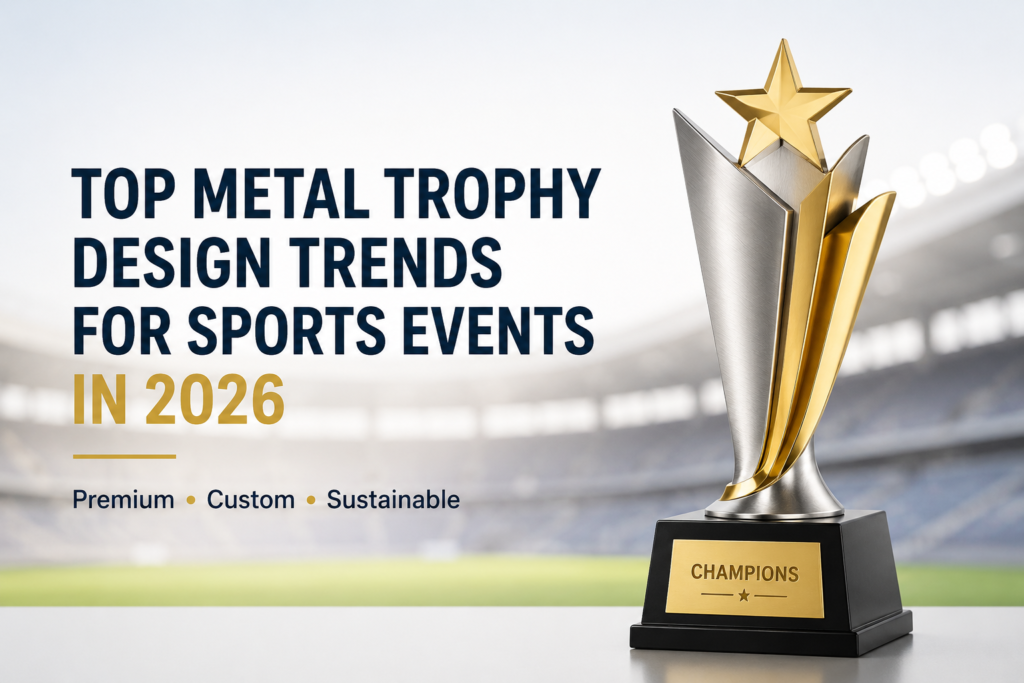 Top metal trophy design trends 2026